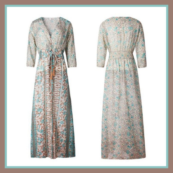 New Festival Patchwork lightweight Sher Dress - Picture 2 of 3